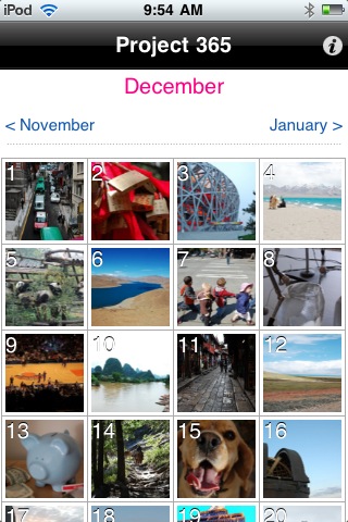 Remember each day for a year in your life with Project 365 App for iPhone