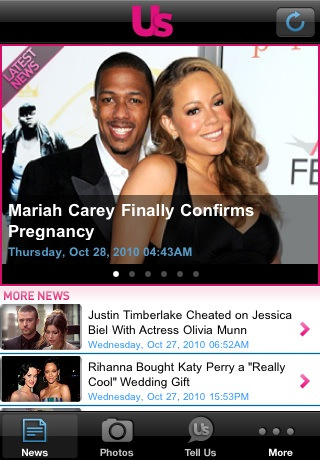 US Weekly App for iPhone gives you the power to follow the power