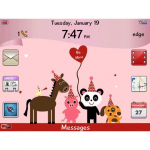 Get your phone into the proper mood with Be Mine Valentine Theme App for BlackBerry