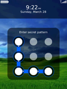 PatternLock Lite App for Blackberry