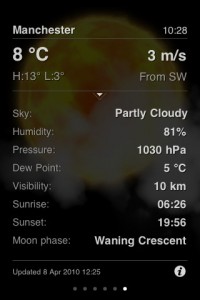 World Weather App for iPhone 