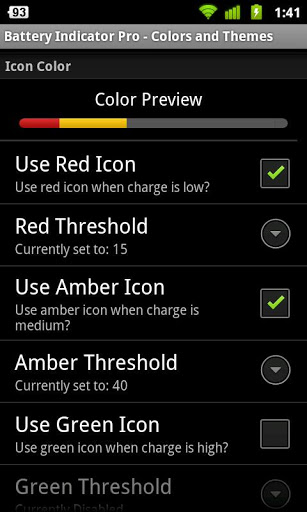 Battery Indicator Pro App for Android 