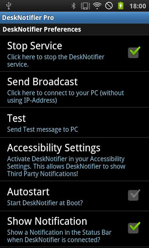 DeskNotifier Pro App for Android
