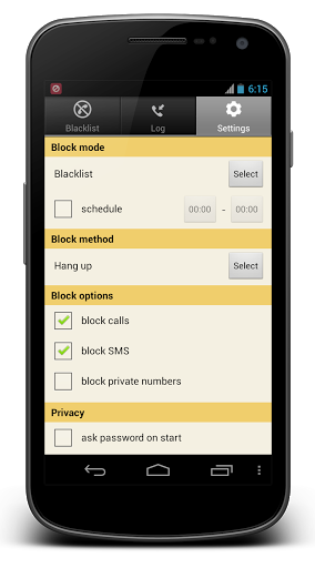 Blacklist Plus Pro App for Android