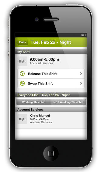 HotSchedules App for iPhone