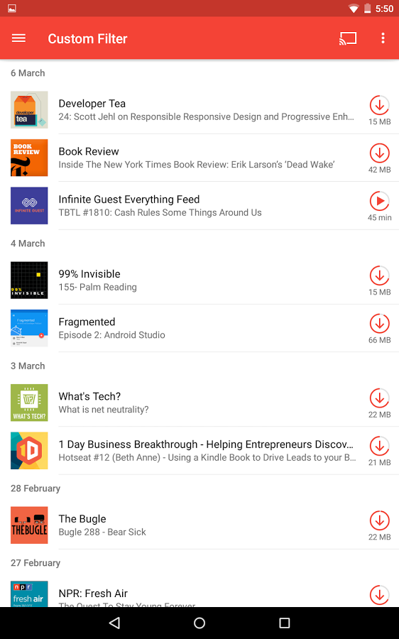 Pocket Casts Android App