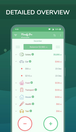 Monefy Pro Budget Manager Expense Tracker App