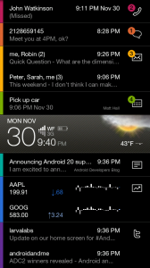 Android Slide Screen mobile application
