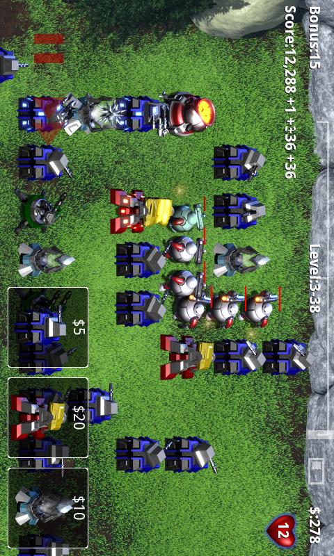 Robo Defense game App for Android