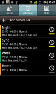 Profile Scheduler App for Android