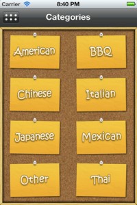 My Takeout Menus App for iPhone 