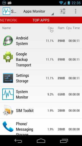 System Monitor App for Android