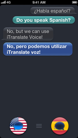 iTranslate Voice App for iPhone
