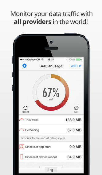 Data Counter App for iPhone