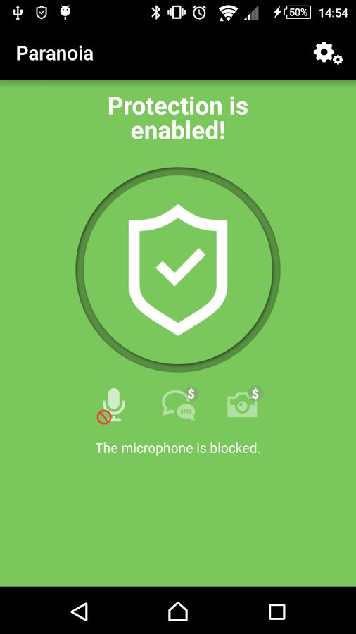 Paranoia Protection from Spy Android App