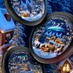 Animated North Pole Christmas Android Watch Face App Review