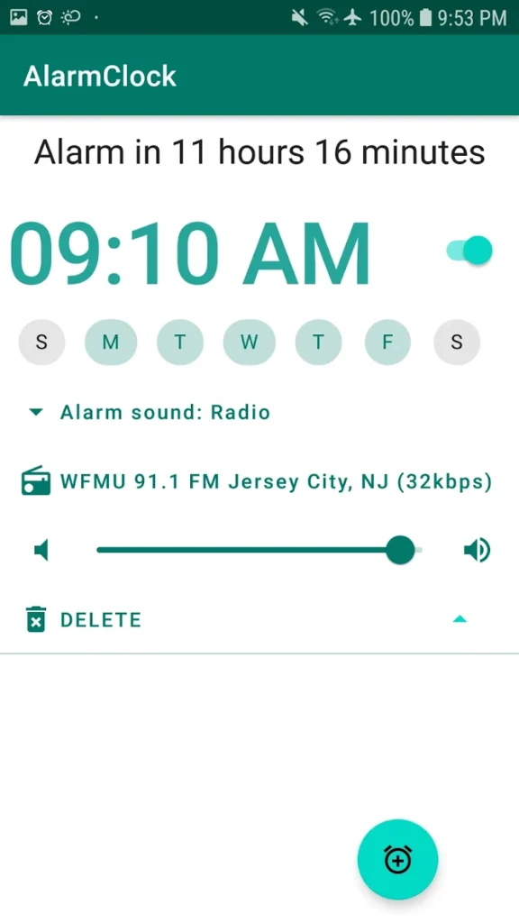 Radio Alarm Clock PRO Android App Review 