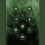 Gothic Forest Green Icons Android App Review